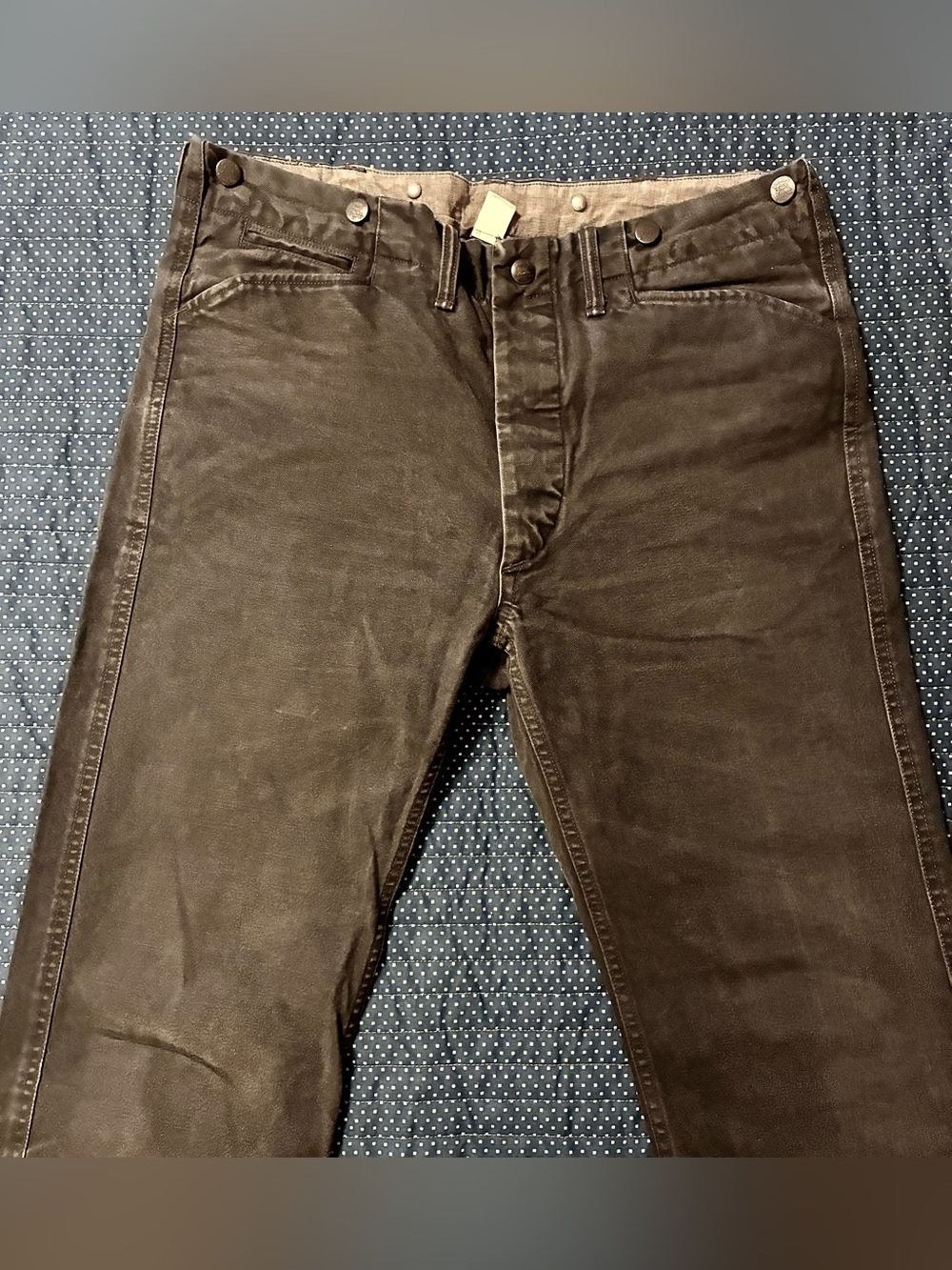 DOUBLE RL RALPH LAUREN RRL SELVEDGE CANVAS PANTS- 34X34 - Picture 4 of 13